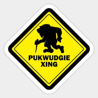 Pukwudgie Crossing Sticker